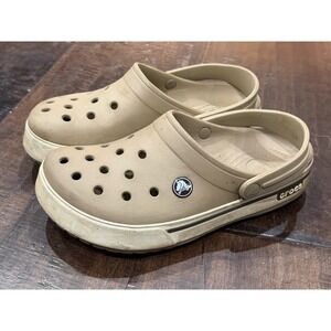 Crocs Bayaband Clog Winter White/Tan Men's 5 Womens 7